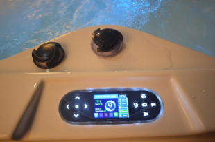 Whirlpool Outdoor Auenwhirlpool Hot Tub Spa Pool HE- 4 wei-hellgrau