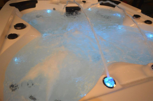 Whirlpool Outdoor Auenwhirlpool Hot Tub Spa Pool HE- 4 wei-hellgrau