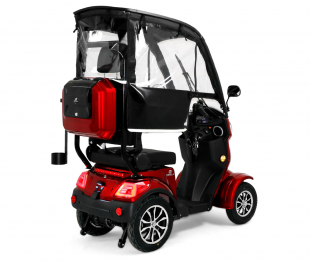 Rolektro Deisla DS4-25 Vierrad mit Dach und Wetterschutz, Lithium-Akku