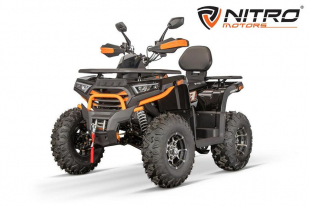 NITRO MOTORS 230cc maxi Quad Tricia CVT RS10 Platin inkl. Seilwinde