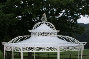 Dach fr Luxus Pavillon Romantik wei