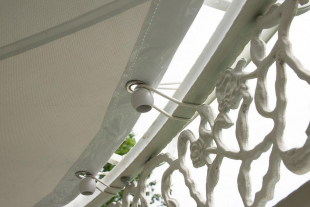 Dach fr Luxus Pavillon Romantik wei