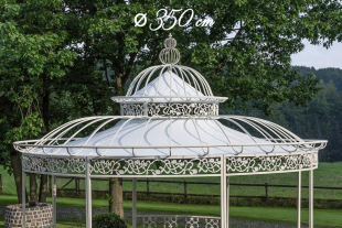 Dach fr Luxus Pavillon Romantik wei