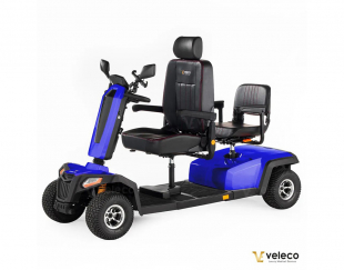 Veleco Sharpy TWIN Blau, Doppelsitz 1400 W, 18km/h