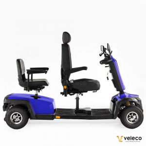 Veleco Sharpy TWIN Blau, Doppelsitz 1400 W, 18km/h