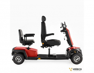 Veleco Sharpy TWIN Rot, Doppelsitz 1400 W, 18km/h