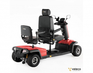 Veleco Sharpy TWIN Rot, Doppelsitz 1400 W, 18km/h