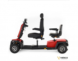 Veleco Sharpy TWIN Rot, Doppelsitz 1400 W, 18km/h