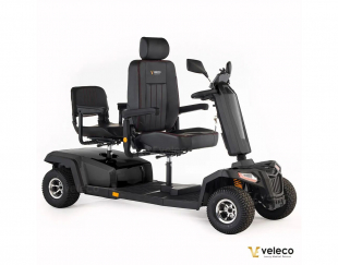 Veleco Sharpy TWIN Schwarz, Doppelsitz 1400 W, 18km/h