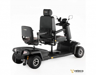 Veleco Sharpy TWIN Schwarz, Doppelsitz 1400 W, 18km/h