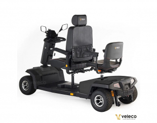 Veleco Sharpy TWIN Schwarz, Doppelsitz 1400 W, 18km/h