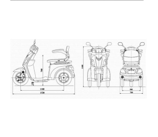 E-Mobil VitaEco Li, 25 km/h, Lithium-Akku, f�hrerscheinfrei