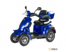 VELECO FASTER Seniorenmobil 4-Rad, 1000W, 12 km/h, Blau