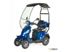 Veleco FASTER Seniorenmobil mit Dach, 1000W,4-Rad, 12 km/h Blau