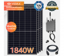 Balkonkraftwerk 1840 W / 2000 W Photovoltaik Solaranlage Steckerfertig WIFI Smarte Mini-PV Anlage