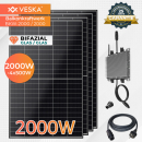 Balkonkraftwerk 920 W / 800 W Photovoltaik Solaranlage Steckerfertig WIFI Smart