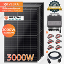 Veska Solaranlage 3000 W Photovoltaik Balkonkraftwerk