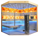 Sauna TS 4064 Steintowerofen, Salzwand, 200x200cm