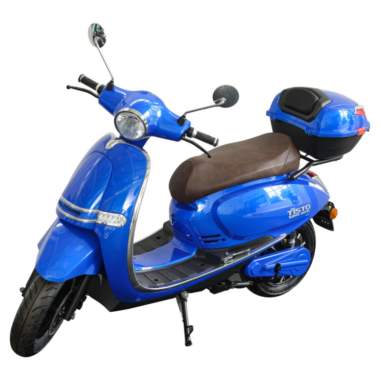 Dolphin with Rear Box-Dark Blue, Brown Saddle