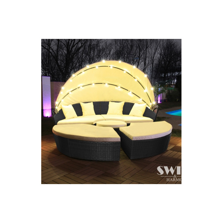 Sonneninsel Rattan Gartenliege
